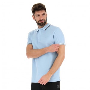 Camisa Polo Lotto Polo Classica Hombre Azules Blancas | ON982028T9