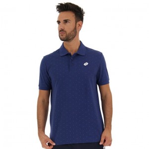 Camisa Polo Lotto Polo Elba II PQ Hombre Azules | XP100370Z8