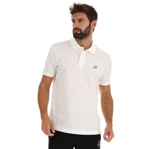 Camisa Polo Lotto Polo Elba II PQ Hombre Blancas | CF435083T0