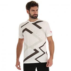 Camiseta Lotto Athletica Classic VI Hombre Blancas | ZP105290G8