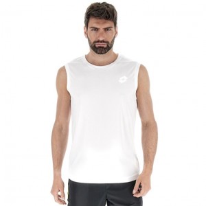 Camiseta Lotto MSP SL II Hombre Blancas | DC077237I6