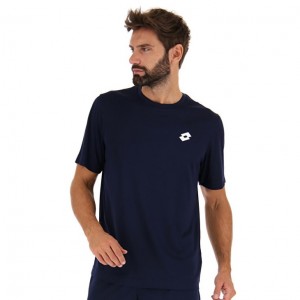 Camiseta Lotto MSP Sports Zip Hombre Azul Marino Azules | UO737763I7