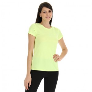Camiseta Lotto MSP W Sports Zip Mujer Amarillo | MK995849Y5