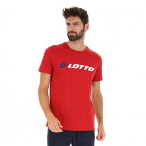 Camiseta Lotto Msc II Logo Hombre Rojas | AI971867W1