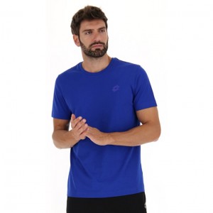 Camiseta Lotto Msc Sports Zip Hombre Azul Real Azules | MY921402L1