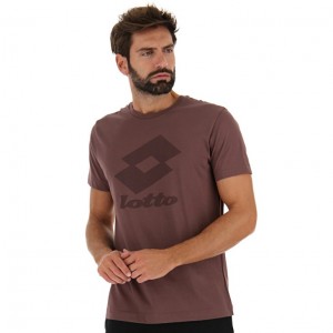 Camiseta Lotto Smart III Sports Zip Hombre Marrones | BW543874V7