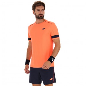 Camiseta Lotto Superrapida V Hombre Coral | UV104160A4