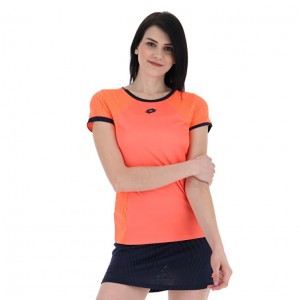 Camiseta Lotto Superrapida W V Mujer Coral | MT541614T5
