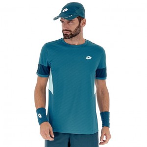 Camiseta Lotto Tech I D1 Hombre Azules | YD201230I6