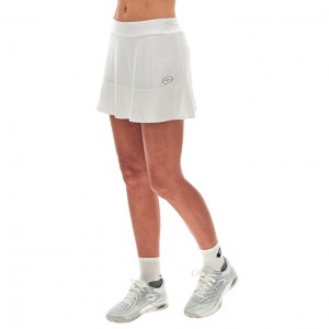 Falda Lotto Squadra W III Mujer Blancas | ED971277Q9