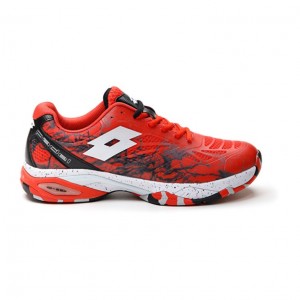 Padel Shoes Lotto Superrapida 200 IV Hombre Rojas Blancas Negras | JF857515G3