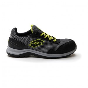 Safety Shoes Lotto Hit 425 S1P Hombre Plateadas Oscuro Verde | OW450155U3