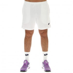 Short Lotto Squadra II 7 PL Hombre Blancas | ET746314H6