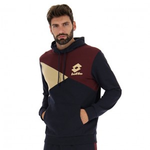 Sudadera con Capucha Lotto Athletica LG III Sweat HD FL Hombre Azul Marino Azules | UA721152C7