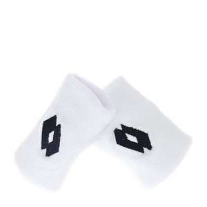 Wristbands Lotto Tennis B SKG II Blancas Negras | HT050985T4