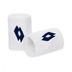 Wristbands Lotto Tennis B W P Blancas Azules | ZA334063G5