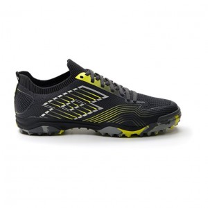 Zapatillas Fútbol Sala Lotto Tacto 250 TF Hombre Gris Oscuro Plateadas Verde | VG821852J7