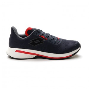 Zapatillas Running Lotto Speedevo 100 Hombre Azules Oscuro Gris | XK923472T3