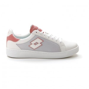 Zapatillas Tenis Lotto 1973 AMF Evo VI NET W Mujer Blancas Rosas | EV433083J8