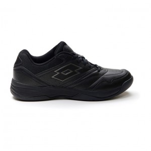 Zapatillas Tenis Lotto Court Logo AMF XIX Hombre Negras | BV978117N6
