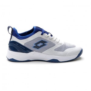 Zapatillas Tenis Lotto Mirage 200 SPD Hombre Blancas Azules Azul Real Azules | CV398189P1