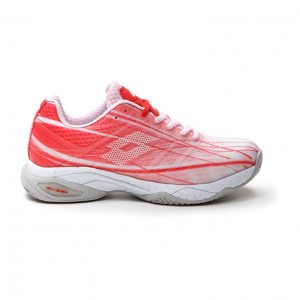 Zapatillas Tenis Lotto Mirage 300 CLY W Mujer Rosas Blancas Rojas | RW842044W2