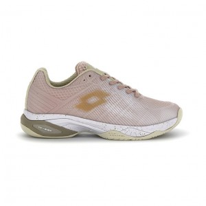 Zapatillas Tenis Lotto Mirage 300 III SPD W Mujer Blancas Doradas Claro Coral Claro | ZQ341444P3