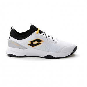 Zapatillas Tenis Lotto Mirage 500 II ALR Hombre Blancas Negras Amarillo | AL095659S9