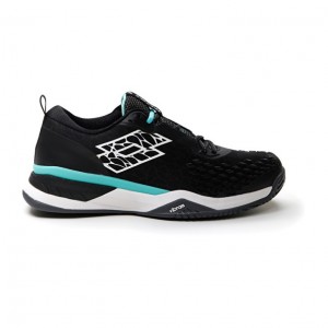 Zapatillas Tenis Lotto Raptor Hyperpulse 100 SPD Hombre Negras Blancas Verde | QQ649414O0