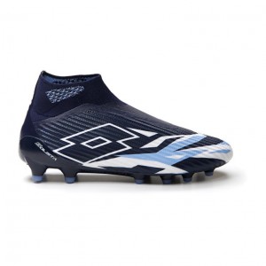 Zapatos De Fútbol Lotto Solista 100 VI Gravity FG Hombre Azul Marino Azules Blancas Azules | PM274967H7
