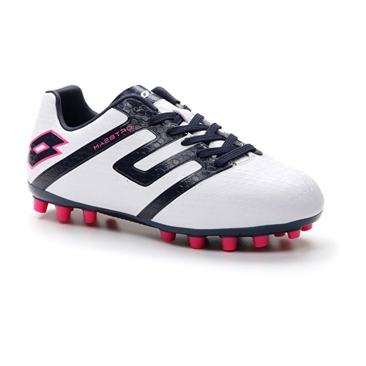 Botas de Futbol Lotto Maestro 700 IV AGM JR Niños Negras Rojas | NR778257P8