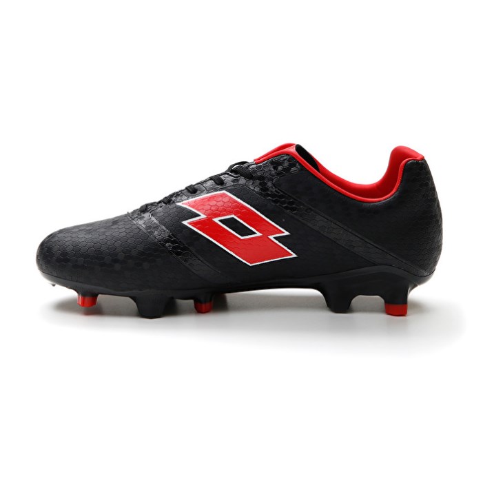 Botas de Futbol Lotto Maestro 700 IV FG Hombre Negras Rojas | KR958665I5