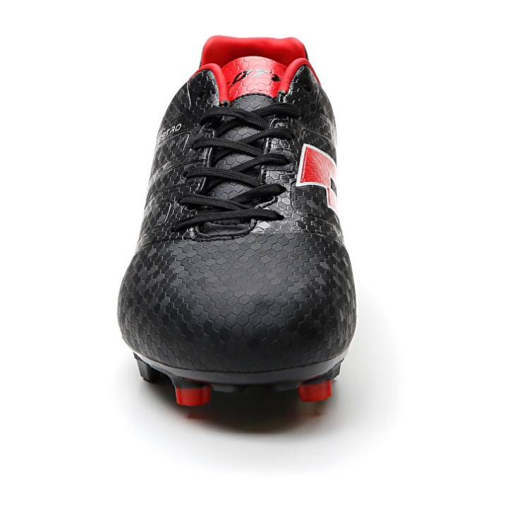 Botas de Futbol Lotto Maestro 700 IV FG Hombre Negras Rojas | KR958665I5