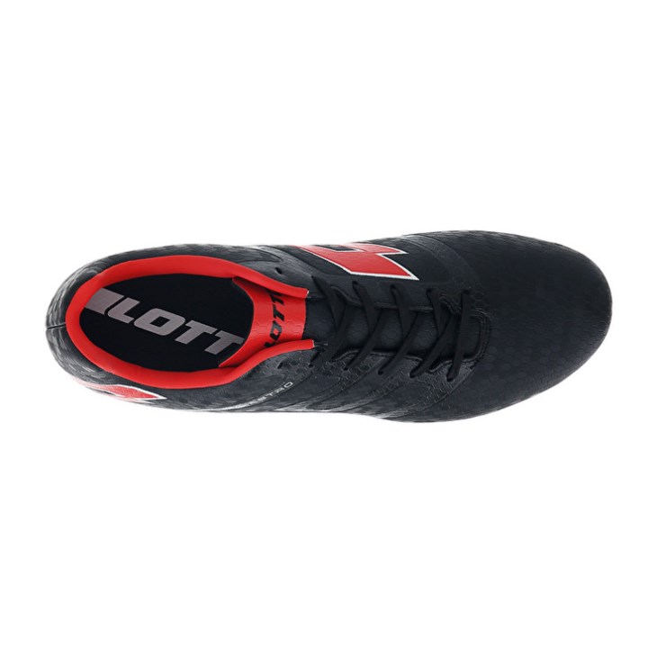 Botas de Futbol Lotto Maestro 700 IV FG Hombre Negras Rojas | KR958665I5