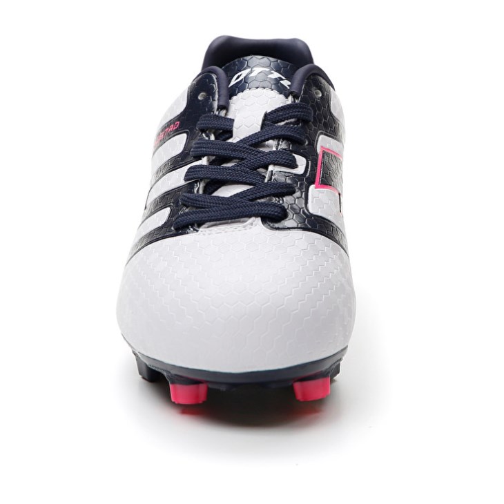 Botas de Futbol Lotto Maestro 700 IV FG JR Niños Blancas Azul Marino Azules | GZ585888Y9