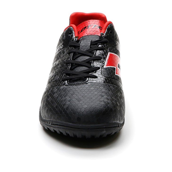 Botas de Futbol Lotto Maestro 700 IV TF Hombre Negras Rojas | RV960226Z5