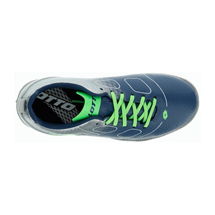 Botas de Futbol Lotto Maestro 700 TF JR Niños Plateadas Azules Verde | KX501810V0