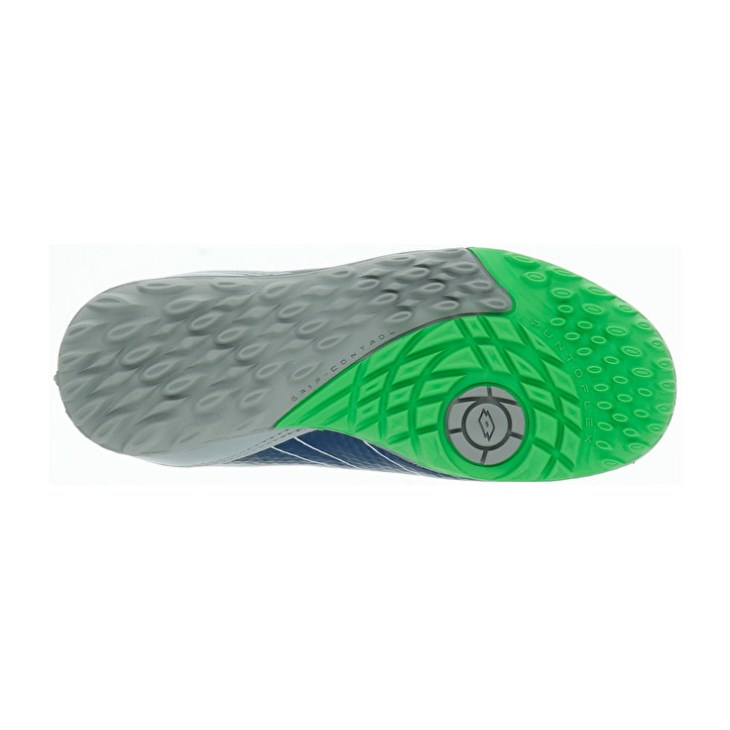Botas de Futbol Lotto Maestro 700 TF JR Niños Plateadas Azules Verde | KX501810V0