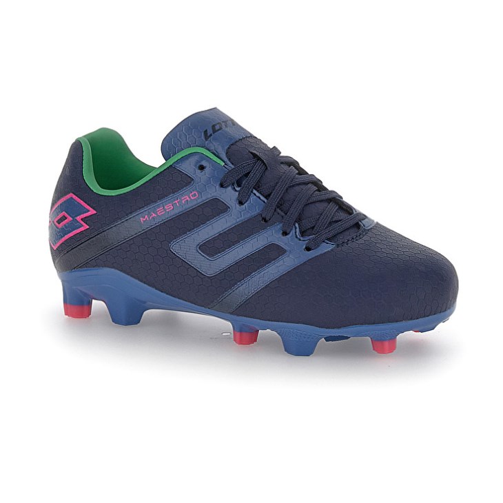 Botas de Futbol Lotto Maestro 700 V FG AGM JR Niños Azul Marino Azules | UR519091S3