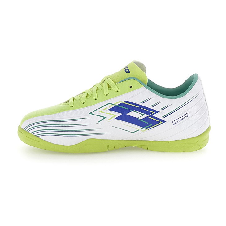 Botas de Futbol Lotto Solista 700 VIII ID JR Niños Blancas Verde Amarillo | NI195929R0