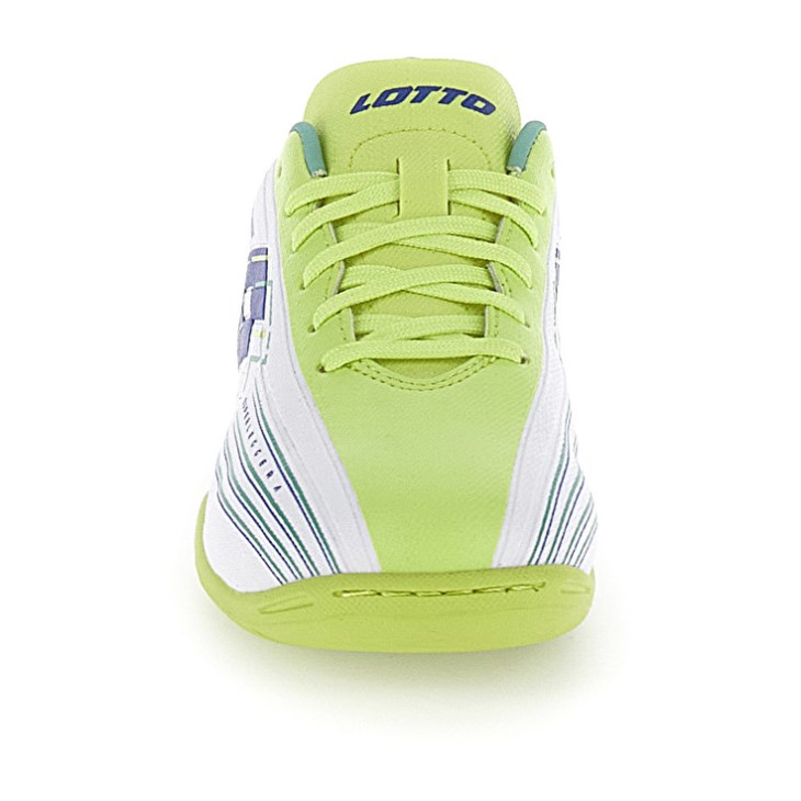 Botas de Futbol Lotto Solista 700 VIII ID JR Niños Blancas Verde Amarillo | NI195929R0