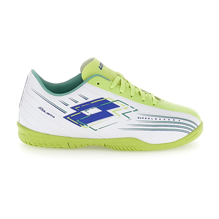 Botas de Futbol Lotto Solista 700 VIII ID JR Niños Blancas Verde Amarillo | NI195929R0