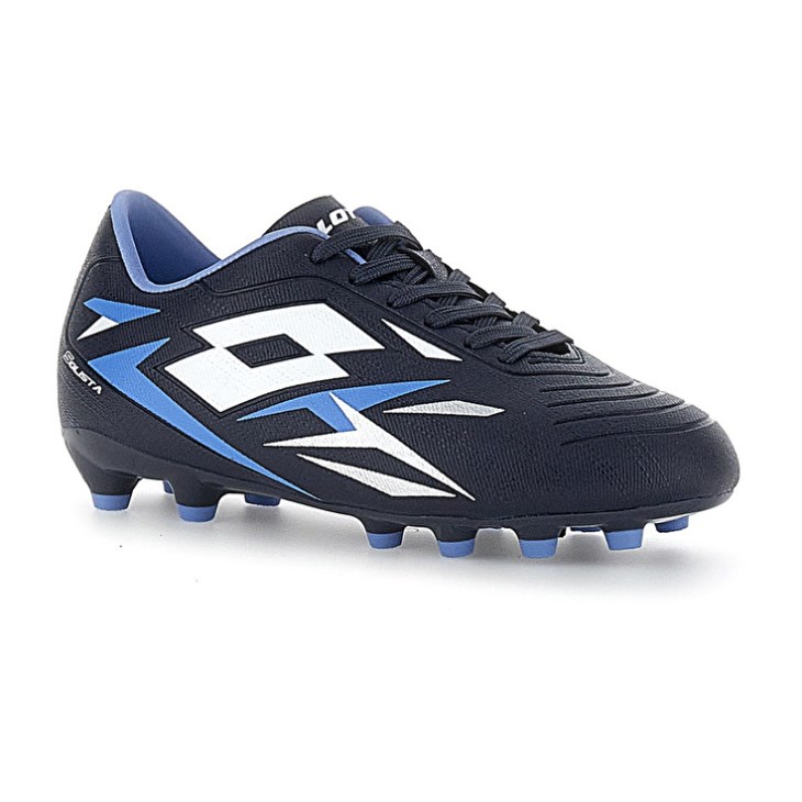 Botas de Futbol Lotto Solista 700 VI FG JR Niños Azul Marino Azules Blancas Azules | RT617631G0
