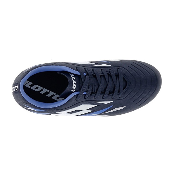 Botas de Futbol Lotto Solista 700 VI FG JR Niños Azul Marino Azules Blancas Azules | RT617631G0