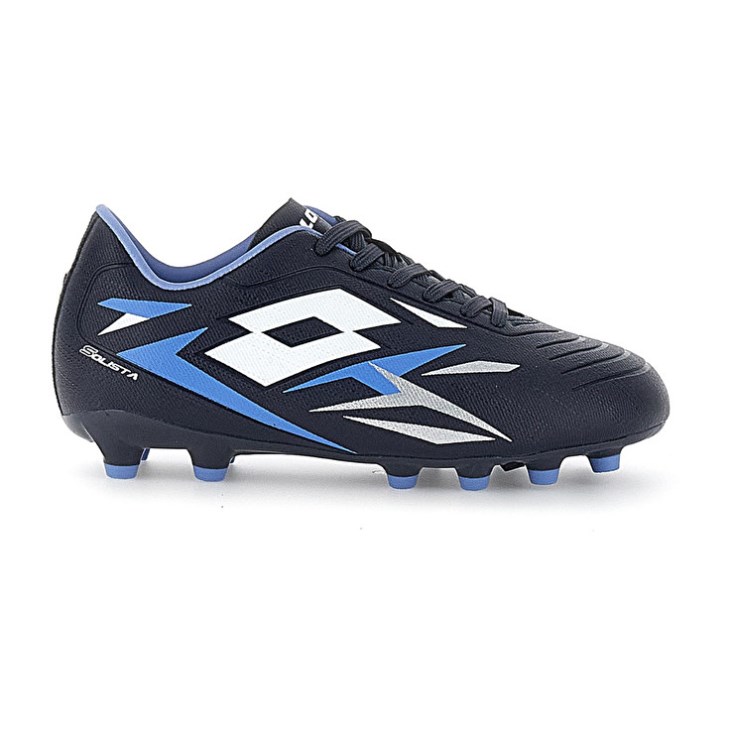 Botas de Futbol Lotto Solista 700 VI FG JR Niños Azul Marino Azules Blancas Azules | RT617631G0