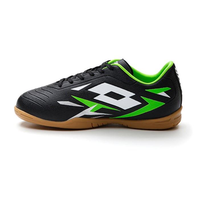 Botas de Futbol Lotto Solista 700 VI ID JR Niños Negras Verde | IB549684N4