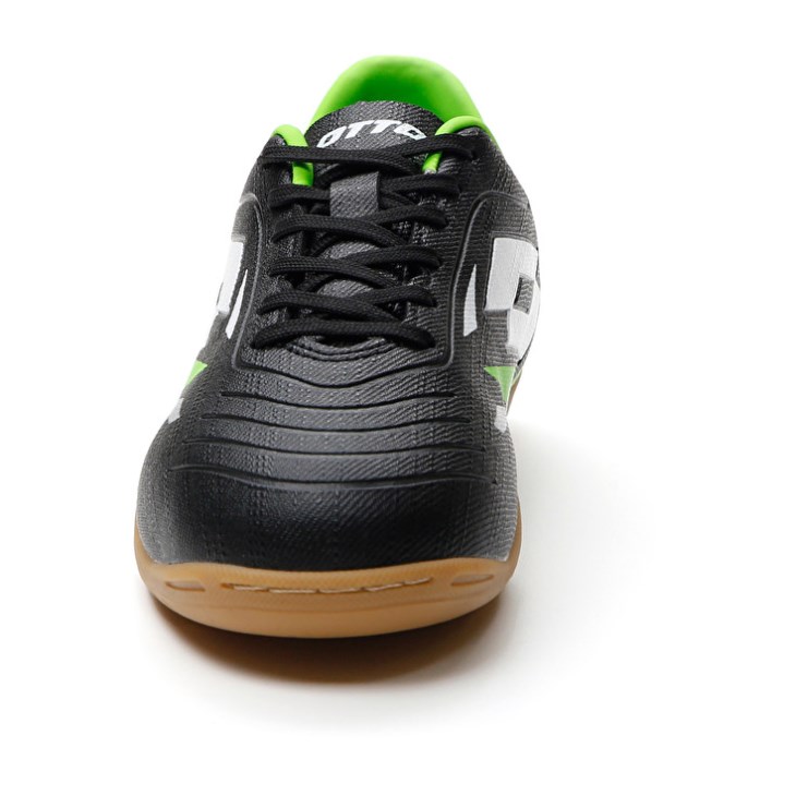 Botas de Futbol Lotto Solista 700 VI ID JR Niños Negras Verde | IB549684N4