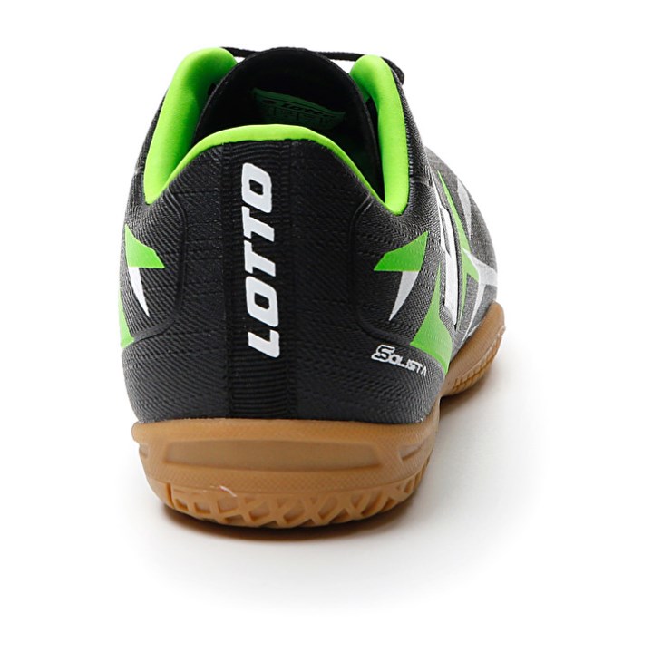 Botas de Futbol Lotto Solista 700 VI ID JR Niños Negras Verde | IB549684N4
