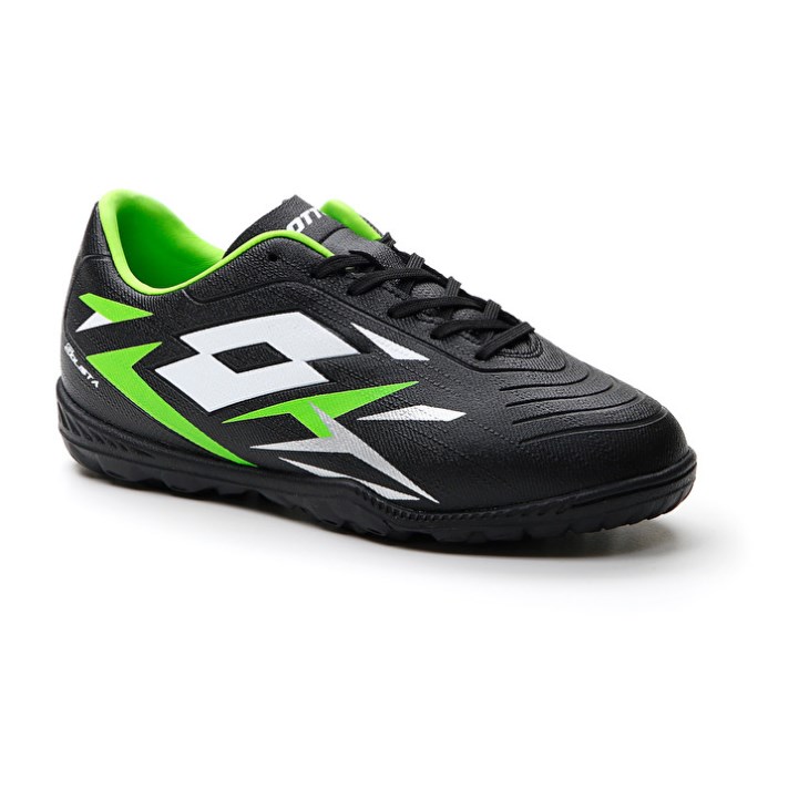 Botas de Futbol Lotto Solista 700 VI TF JR Niños Negras Verde | VW295409F7