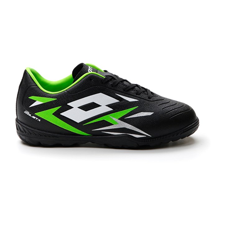 Botas de Futbol Lotto Solista 700 VI TF JR Niños Negras Verde | VW295409F7
